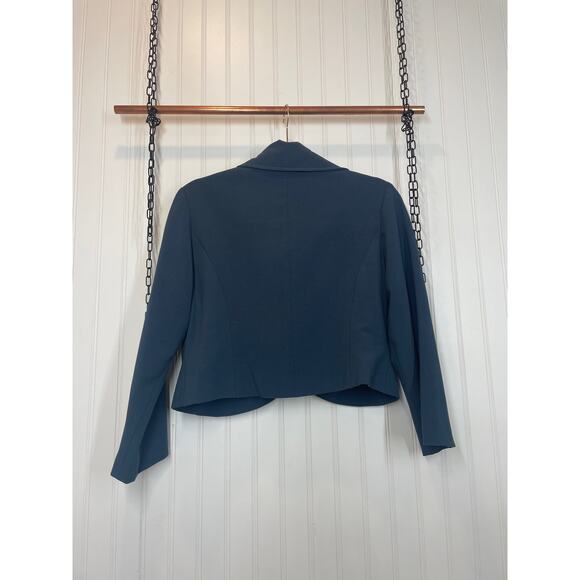 Lapis Grayish Blue Bow Collared Long Sleeve Cardigan Size XS - Picture 2 of 7